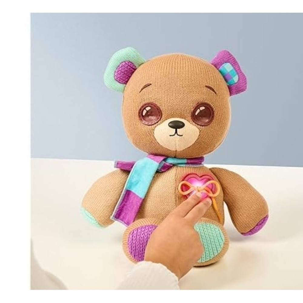 Interactive 14" Plush Magical Expressive Button Eyes Happy, Sad, Winks & Blinks - Picture 2 of 8